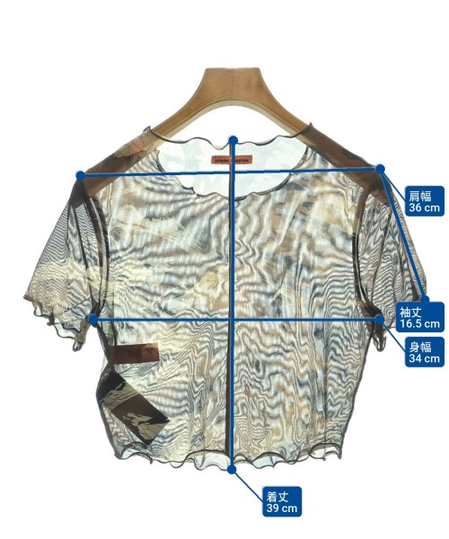 -（ソノタ）Tシャツ・カットソー 茶 サイズ:XXS レディース/2200612958128