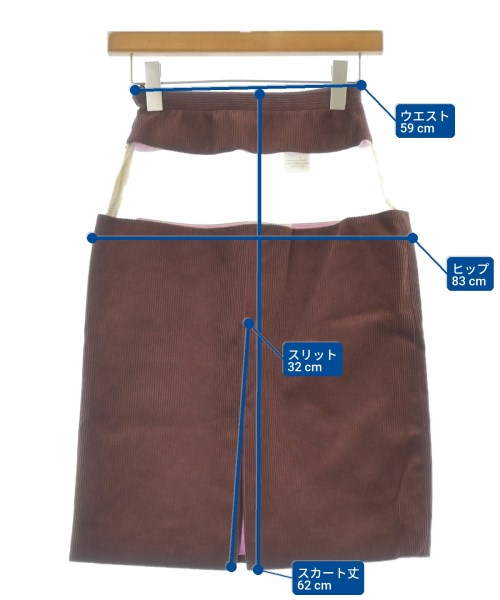 -（ソノタ）ひざ丈スカート 赤 サイズ:S レディース/2200661571057