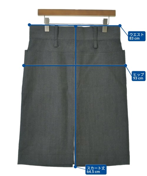 Y's（ワイズ）ひざ丈スカート 紺 サイズ:3(M位) レディース/2200617935025