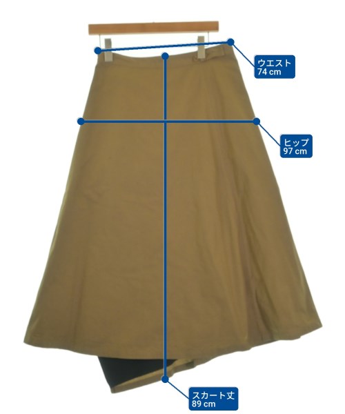 Y's（ワイズ）ひざ丈スカート ベージュ サイズ:2(S位) レディース/2200634692222