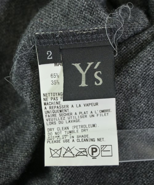 Y's（ワイズ）ニット・セーター グレー サイズ:2(S位) レディース/2200635408099