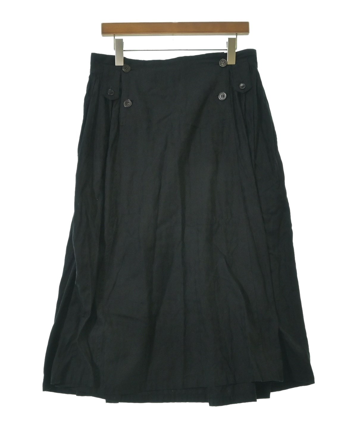 Y's（ワイズ）ロング・マキシ丈スカート 黒 サイズ:3(M位) レディース