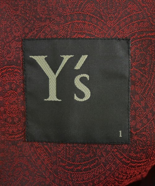 Y's（ワイズ）テーラードジャケット 赤 サイズ:1(XS位) レディース/2200619591199