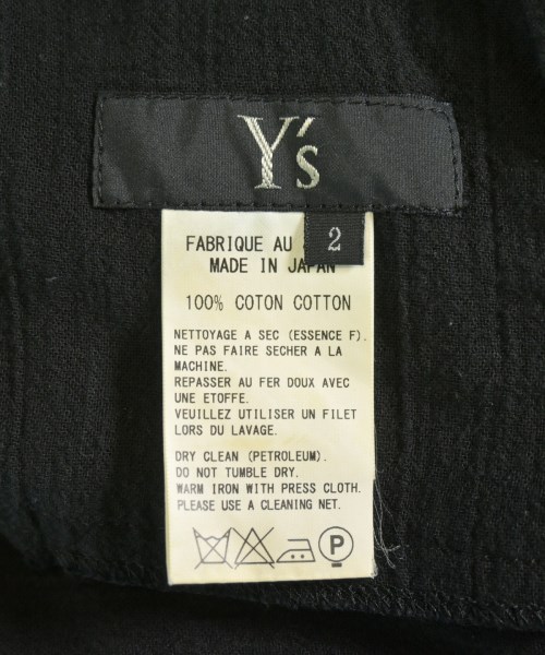Y's（ワイズ）ワンピース 黒 サイズ:2(S位) レディース/2200619591267