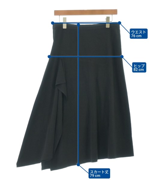 Y's（ワイズ）ロング・マキシ丈スカート 黒 サイズ:1(XS位) レディース/2200619591359