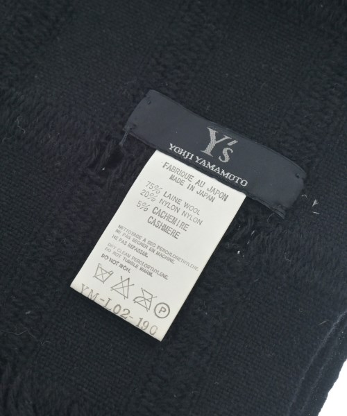 Y's（ワイズ）マフラー 黒 サイズ:- レディース/2200635129079