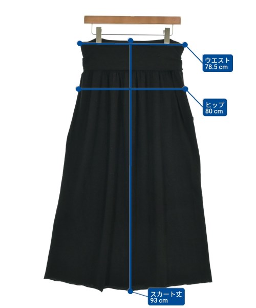 Y's（ワイズ）ロング・マキシ丈スカート 黒 サイズ:2(S位) レディース/2200624357025