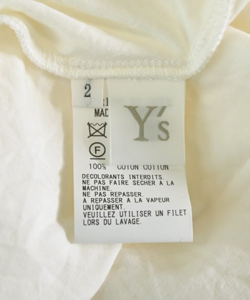 Y's（ワイズ）Tシャツ・カットソー 白 サイズ:2(S位) レディース/2200638519037