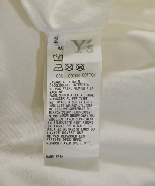 Y's（ワイズ）Tシャツ・カットソー 白 サイズ:2(S位) レディース/2200625029020
