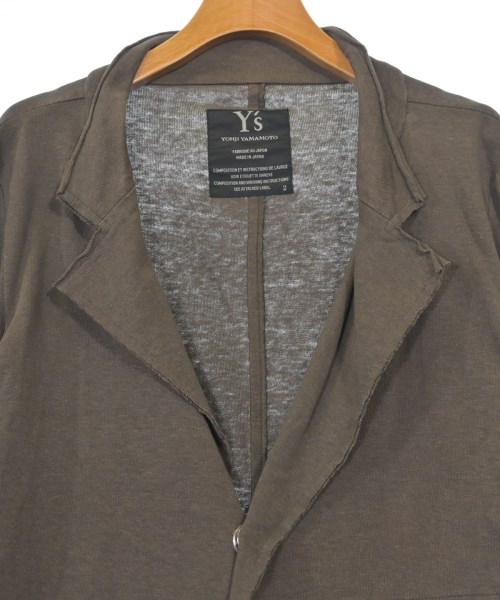 Y's（ワイズ）カジュアルジャケット 茶 サイズ:2(S位) レディース/2200626620103
