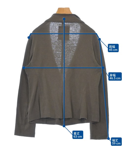 Y's（ワイズ）カジュアルジャケット 茶 サイズ:2(S位) レディース/2200626620103