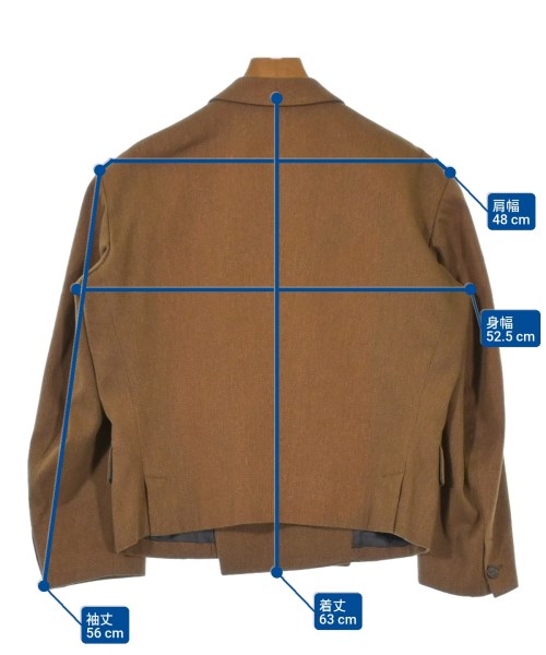 Y's（ワイズ）カジュアルジャケット 茶 サイズ:-(M位) レディース/2200640402037