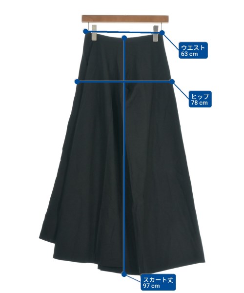 Y's（ワイズ）ロング・マキシ丈スカート 黒 サイズ:2(S位) レディース/2200628672025