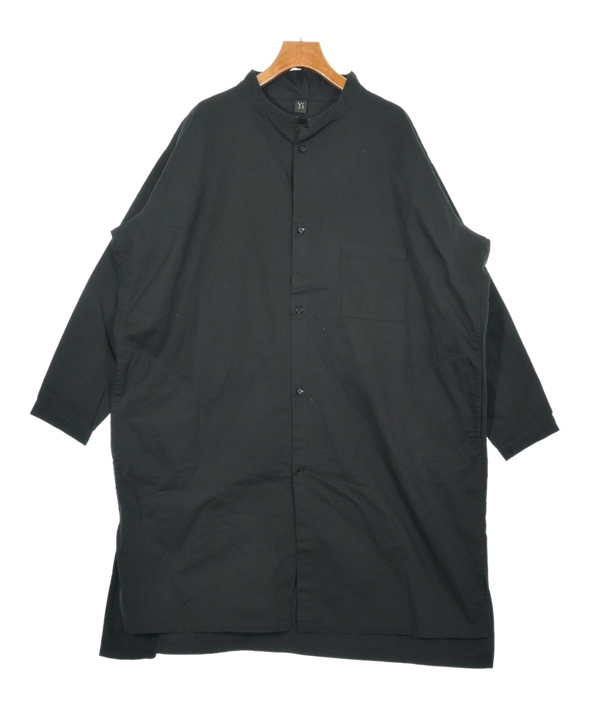 Y's（ワイズ）シャツワンピース 黒 サイズ:1(XS位) レディース