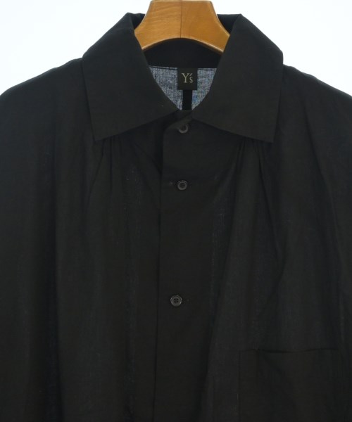 美品　Y's シャツワンピース　ブラック Y's（ワイズ）シャツワンピース 黒 サイズ:2(S位) レディース