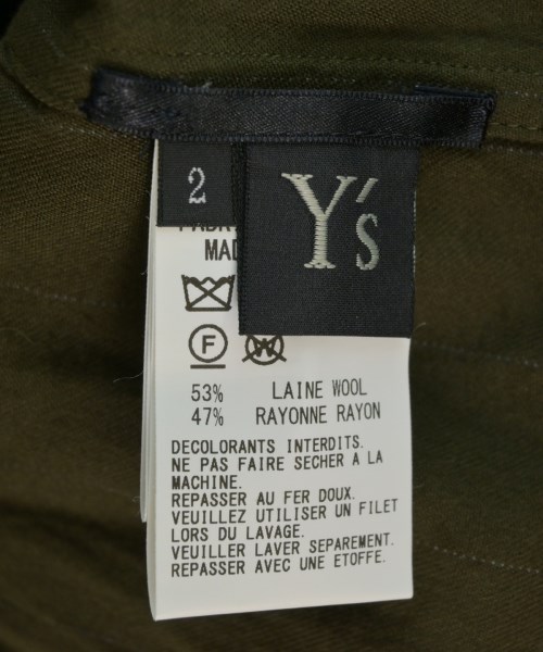 Y's（ワイズ）ブラウス カーキ サイズ:2(S位) レディース/2200641531033