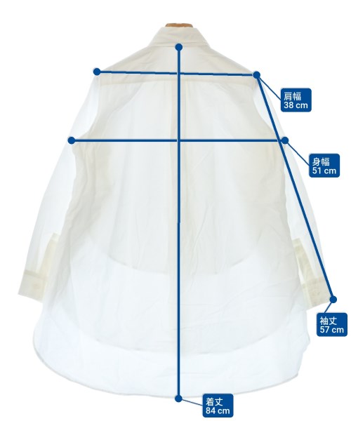 Y's（ワイズ）カジュアルシャツ 白 サイズ:1(XS位) レディース/2200639530130