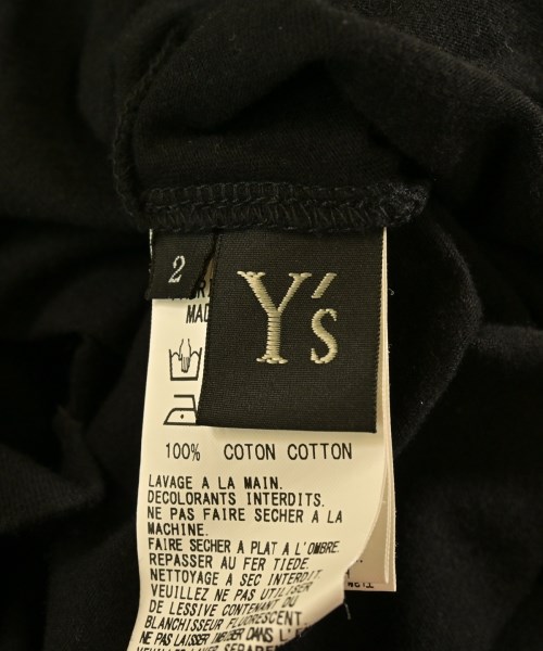Y's（ワイズ）Tシャツ・カットソー 黒 サイズ:2(S位) レディース/2200643160118