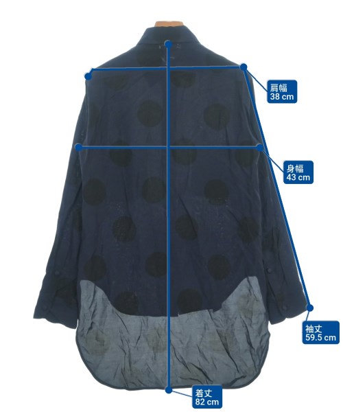 Y's（ワイズ）カジュアルシャツ 紺 サイズ:1(XS位) レディース/2200633418045