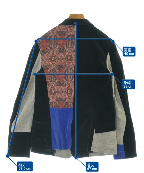 Y's（ワイズ）テーラードジャケット 黒 サイズ:2(S位) レディース/2200634060236