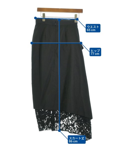 大人気新品セール ブ Y's（ワイズ）ロング・マキシ丈スカート サイズ:1(XS位 黒 スカート