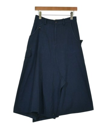 Y's ワイズ ロング・マキシ丈スカート 黒 -(M位) 2200125A0086 Y's(ワイズ) Hemline poly-filled long skirt 裾ライン ポリ縮絨