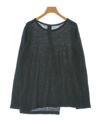 Y's ワイズ Tシャツ・カットソー 白x黒 2(S位) 2200125F0150 Y's（ワイズ）Tシャツ・カットソー 黒 サイズ:2(S位) レディース