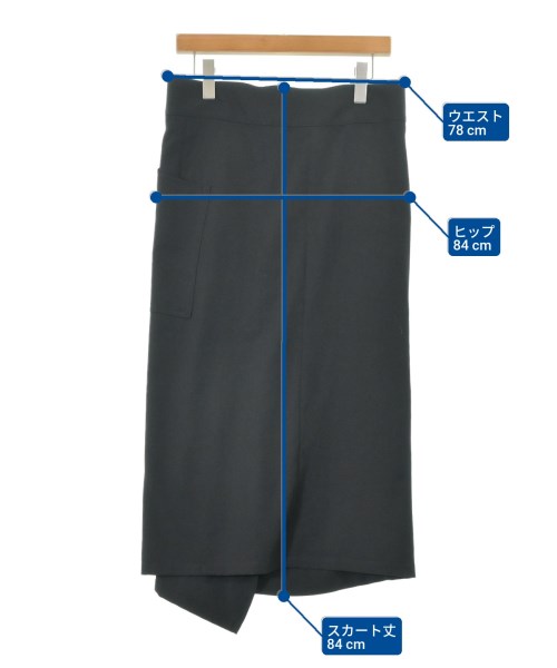 Y's（ワイズ）ロング・マキシ丈スカート 黒 サイズ:1(XS位) レディース/2200622563060