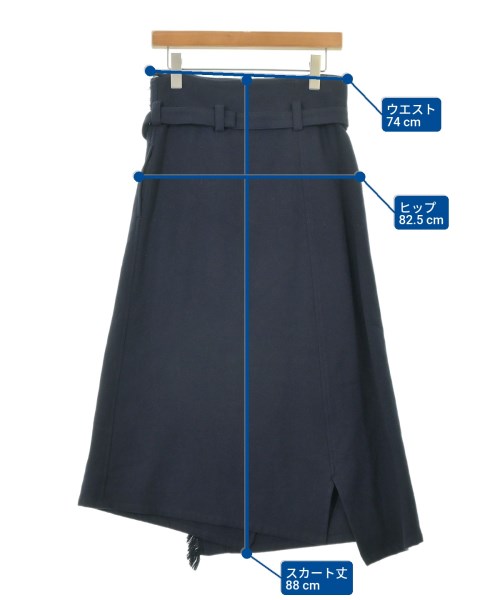 Y's（ワイズ）ロング・マキシ丈スカート 紺 サイズ:1(XS位) レディース/2200622563077