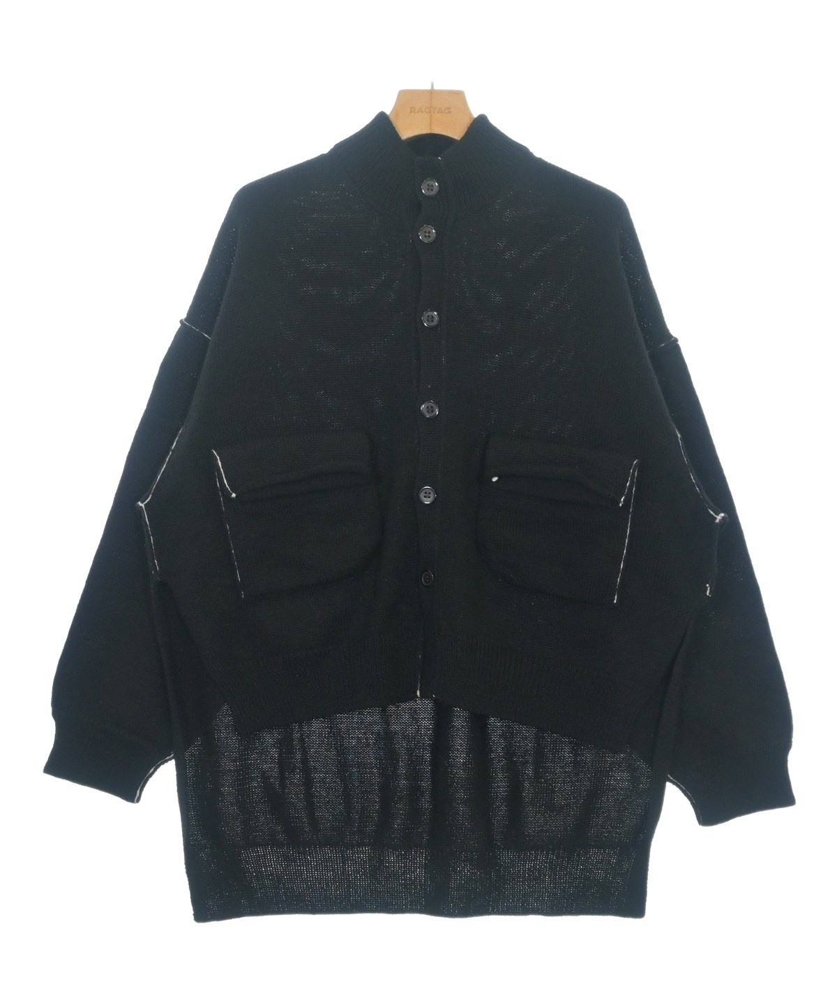 Y's（ワイズ）カーディガン 黒 サイズ:2(S位) レディース