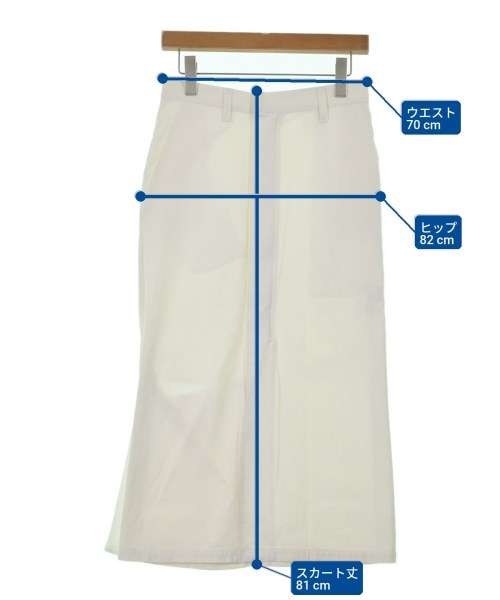 Y's（ワイズ）ひざ丈スカート 白 サイズ:1(XS位) レディース/2200617886167