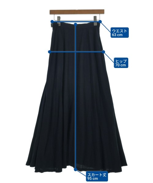 Y's（ワイズ）ロング・マキシ丈スカート 紺 サイズ:-(S位) レディース/2200623707142