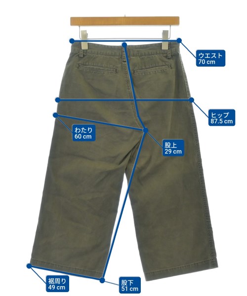 Y's（ワイズ）クロップドパンツ カーキ サイズ:1(XS位) レディース/2200624179160