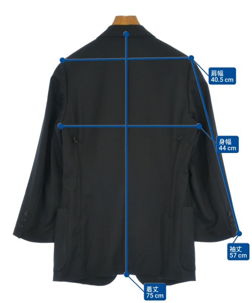 Y's（ワイズ）テーラードジャケット 黒 サイズ:2(S位) メンズ/2200624619031