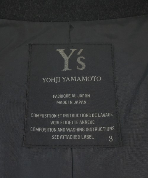 Y's（ワイズ）チェスターコート 黒 サイズ:3(M位) レディース/2200625300204