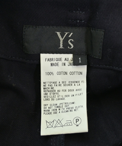 Y's（ワイズ）クロップドパンツ 紺 サイズ:1(XS位) レディース/2200621361025