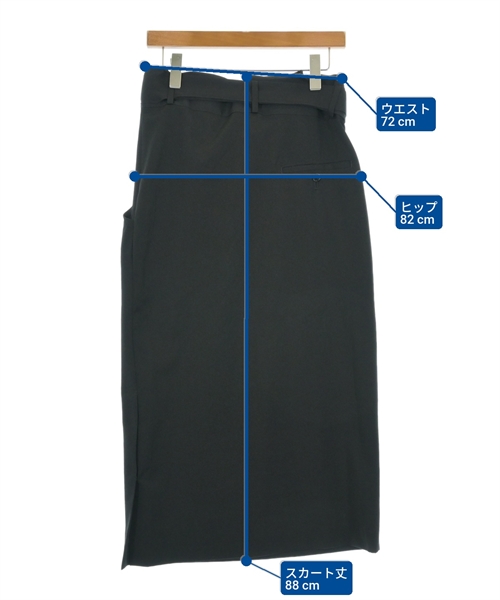 Y's（ワイズ）ロング・マキシ丈スカート 黒 サイズ:1(XS位) レディース/2200621361070