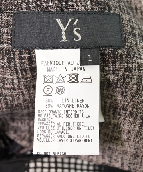 Y's（ワイズ）ワンピース 黒 サイズ:1(XS位) レディース/2200623024393