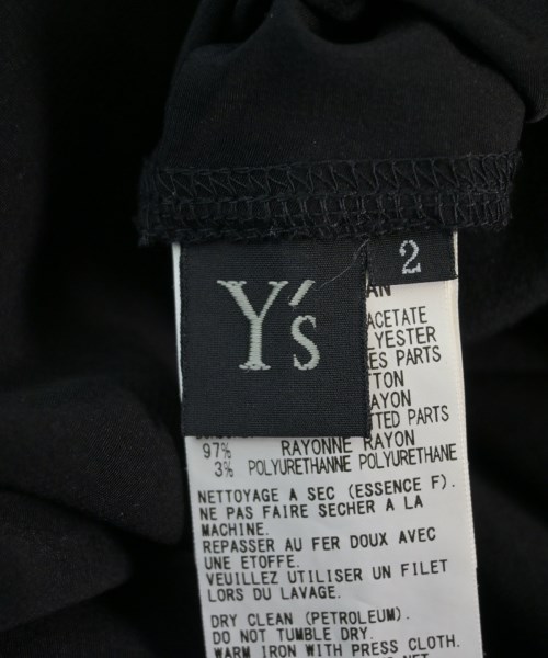 Y's（ワイズ）Tシャツ・カットソー 黒 サイズ:2(S位) レディース/2200628235121