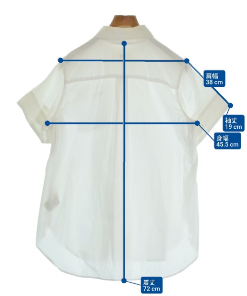 Y's（ワイズ）カジュアルシャツ 白 サイズ:1(XS位) レディース/2200628426130