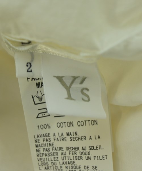 Y's（ワイズ）カジュアルシャツ 白 サイズ:2(S位) レディース/2200628510068