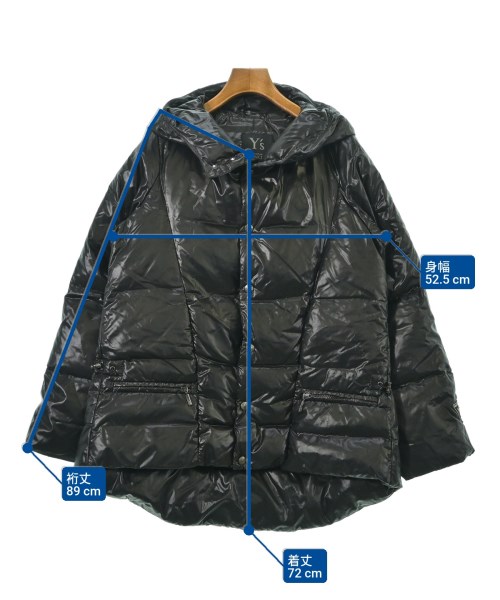 Y's（ワイズ）ダウンジャケット/ダウンベスト 黒 サイズ:3(M位) レディース/2200629898028