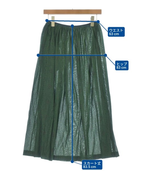 Y's（ワイズ）ひざ丈スカート 緑 サイズ:3(M位) レディース/2200631925163