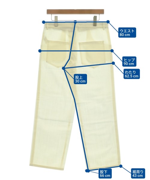 Y's（ワイズ）チノパン 白 サイズ:1(XS位) レディース/2200631925231