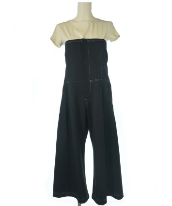 CADUNE Ａラインオールインワン　黒　未使用品タグ付き38サイズ Y's（ワイズ）オールインワン/サロペット 黒 サイズ:3(M位