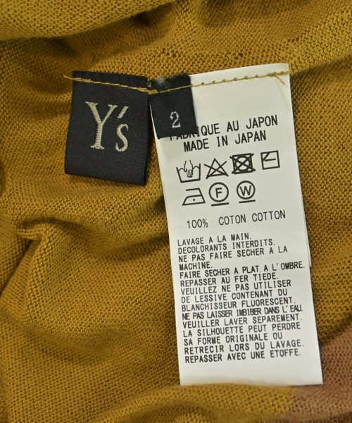 Y's（ワイズ）ニット・セーター 黄 サイズ:2(S位) レディース/2200611632029