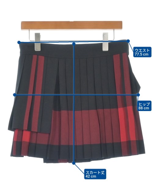 Y's Red Label（ワイズレッドレーベル）ひざ丈スカート 黒 サイズ:2(M位) レディース/2200615690063