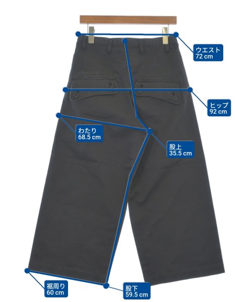 Y's（ワイズ）クロップドパンツ グレー サイズ:1(XS位) レディース/2200608757209