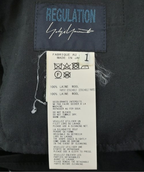 REGULATION Yohji Yamamoto（レギュレーションヨウジヤマモト）クロップドパンツ 黒 サイズ:1(XS位) レディース/2200616438046