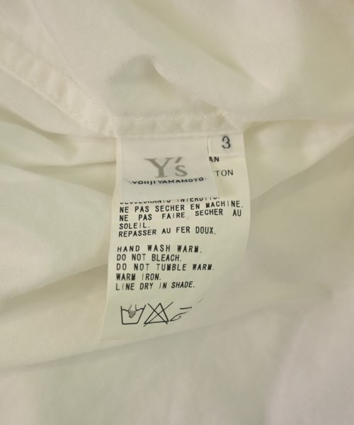 Y's（ワイズ）カジュアルシャツ 白 サイズ:3(M位) レディース/2200617722038